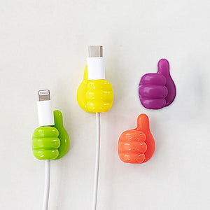 Thumb Hooks Silicone Self Adhesive Thumb Hook Wall Hangers for Cable Clip Key Hat Makeup Brush Holder