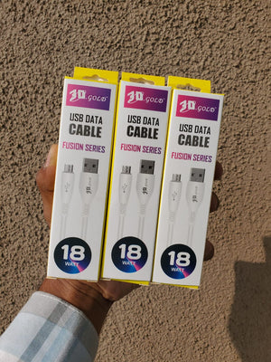 3D Gold USB Data Cable 18W