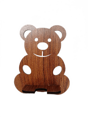 Wooden Mobile Stand Teddy Shape(LD 1)