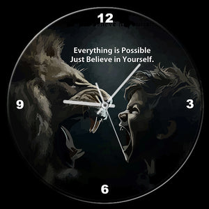 Acrylic UV Printed Wall Clock - Personalised Customised Premium, 12x12inch A2