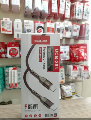 Canvas Cable 65W Quick Charging Cable (Ucb-393 C to C)